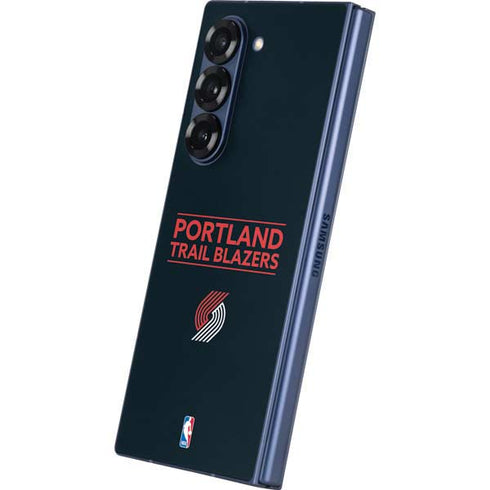 NBA Portland Trail Blazers Standard - Black Galaxy Z Fold6 Skin
