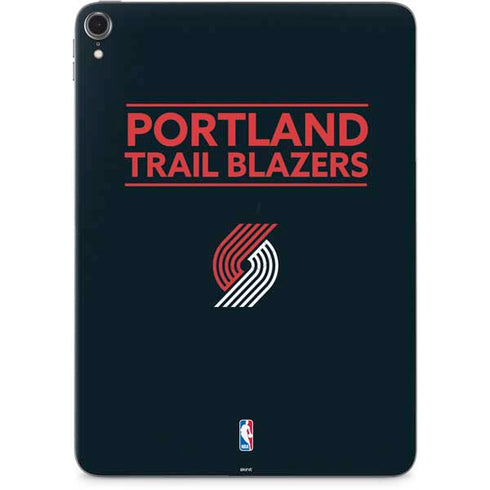 NBA Portland Trail Blazers Standard - Black Apple iPad Pro Skin