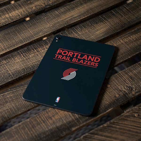 NBA Portland Trail Blazers Standard - Black Apple iPad Pro Skin