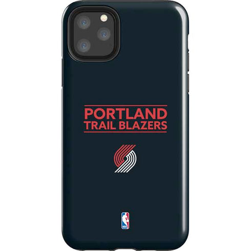 NBA Portland Trail Blazers Standard - Black iPhone Cases