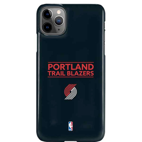 NBA Portland Trail Blazers Standard - Black iPhone Cases