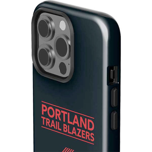 NBA Portland Trail Blazers Standard - Black iPhone 15 Pro Impact Case