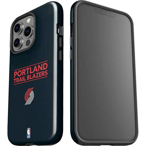 NBA Portland Trail Blazers Standard - Black iPhone 15 Pro Impact Case