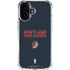 NBA Portland Trail Blazers Standard - Black iPhone 16 Clear Case