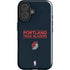 NBA Portland Trail Blazers Standard - Black iPhone 16 Impact Case