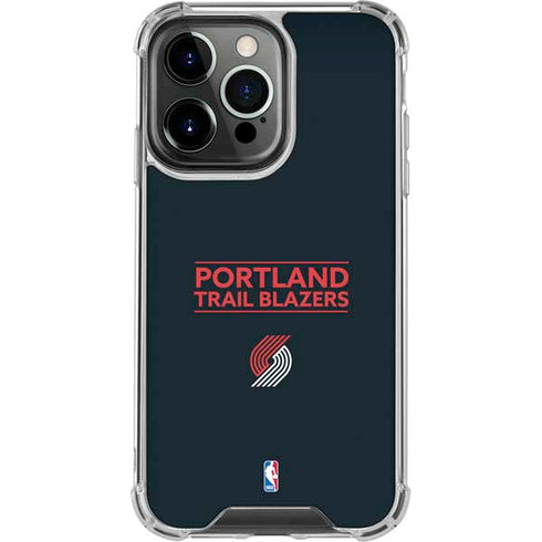 NBA Portland Trail Blazers Standard - Black iPhone 16 Pro Clear Case
