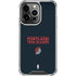 NBA Portland Trail Blazers Standard - Black iPhone 16 Pro Clear Case