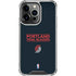 NBA Portland Trail Blazers Standard - Black iPhone 16 Pro Max Clear Case