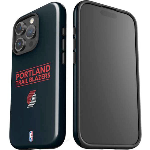 NBA Portland Trail Blazers Standard - Black iPhone 16 Pro Max Impact Case