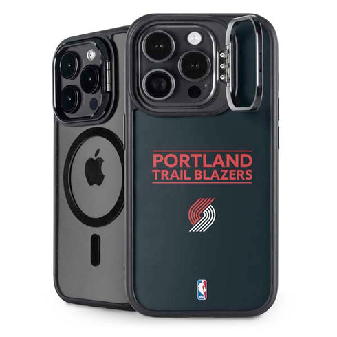 NBA Portland Trail Blazers Standard - Black iPhone 16 Pro Max Kickstand Case