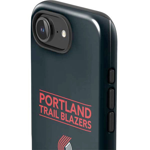 NBA Portland Trail Blazers Standard - Black iPhone 16e Impact Case