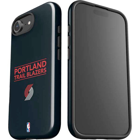 NBA Portland Trail Blazers Standard - Black iPhone 16e Impact Case