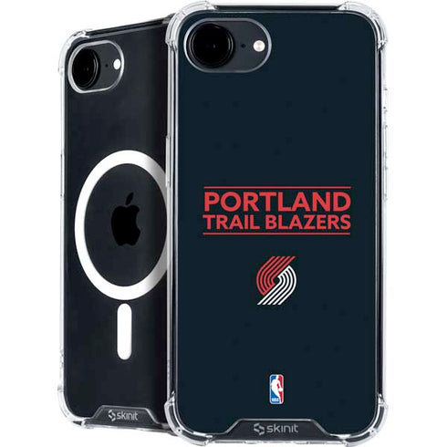 NBA Portland Trail Blazers Standard - Black iPhone 16e MagSafe Case