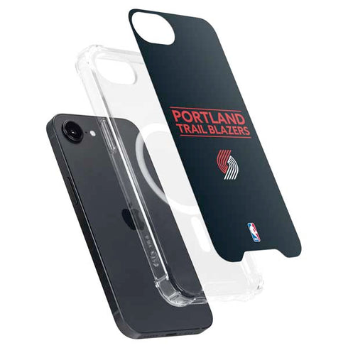 NBA Portland Trail Blazers Standard - Black iPhone 16e MagSafe Case