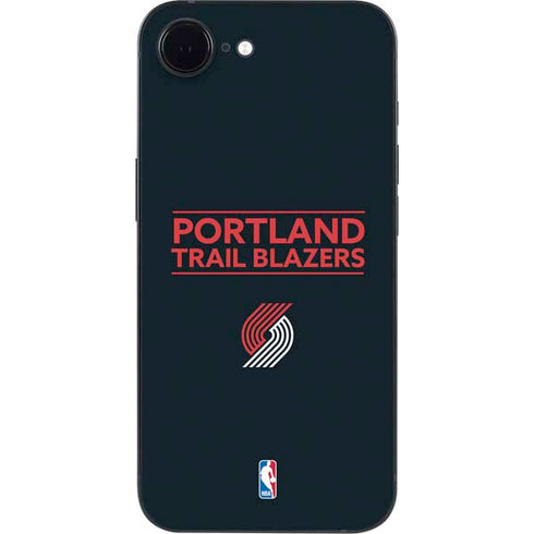 NBA Portland Trail Blazers Standard - Black iPhone 16e Skin