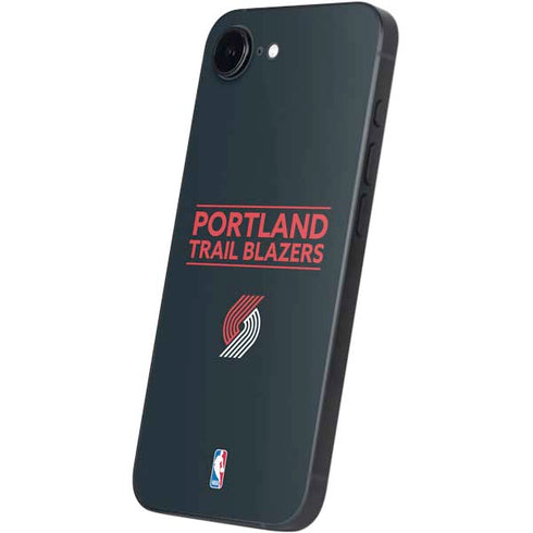 NBA Portland Trail Blazers Standard - Black iPhone 16e Skin