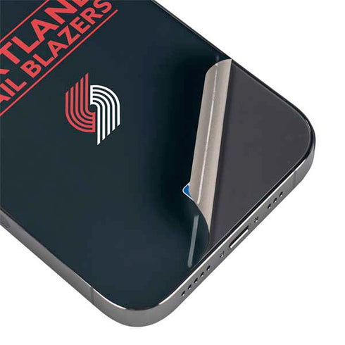 NBA Portland Trail Blazers Standard - Black iPhone 16e Skin