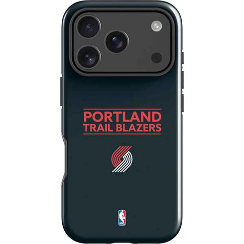 NBA Portland Trail Blazers Standard - Black iPhone 18 Pro Impact Case
