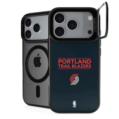 NBA Portland Trail Blazers Standard - Black iPhone 18 Pro Kickstand Case