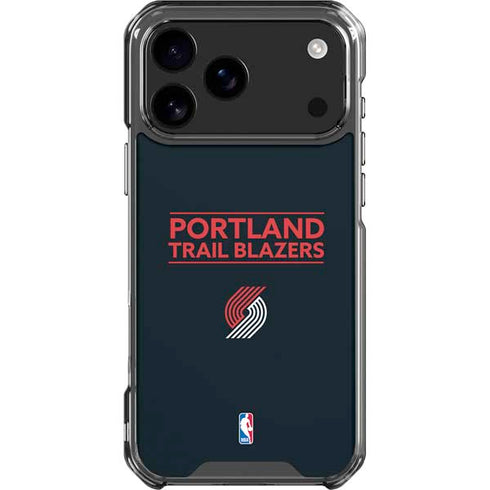 NBA Portland Trail Blazers Standard - Black iPhone 18 Pro Max Clear Case