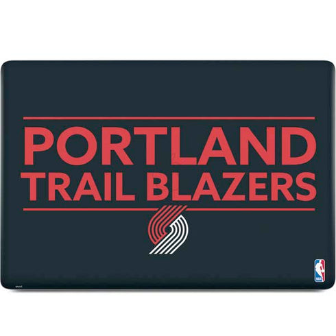 NBA Portland Trail Blazers Standard - Black MacBook Skins