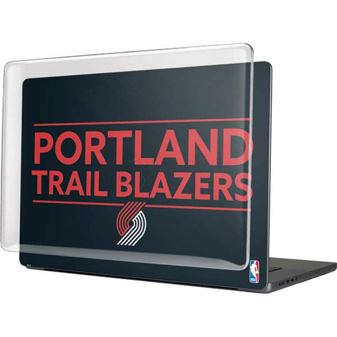 NBA Portland Trail Blazers Standard - Black MacBook Cases