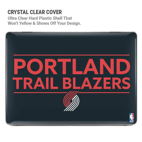 NBA Portland Trail Blazers Standard - Black MacBook Cases