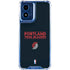 NBA Portland Trail Blazers Standard - Black Moto G 5G (2024) Clear Case
