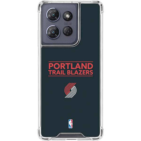 NBA Portland Trail Blazers Standard - Black Moto G Play 5G (2025) Clear Case