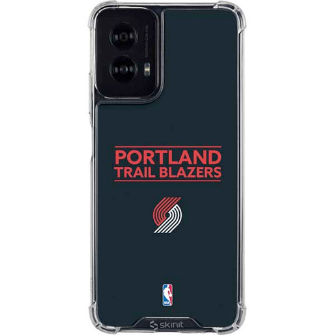 NBA Portland Trail Blazers Standard - Black Moto G Power 5G (2024) Clear Case