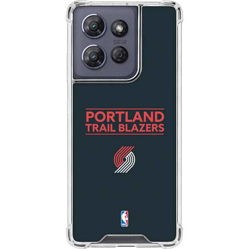 NBA Portland Trail Blazers Standard - Black Moto G Power 5G (2025) Clear Case