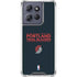 NBA Portland Trail Blazers Standard - Black Moto G Stylus 5G (2025) Clear Case