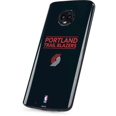 NBA Portland Trail Blazers Standard - Black Moto G6 Skin