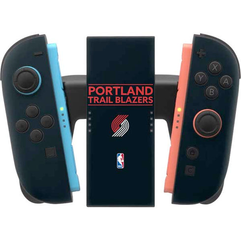 NBA Portland Trail Blazers Standard - Black Nintendo Switch 2 (2025) Joy-Con Controller Skin