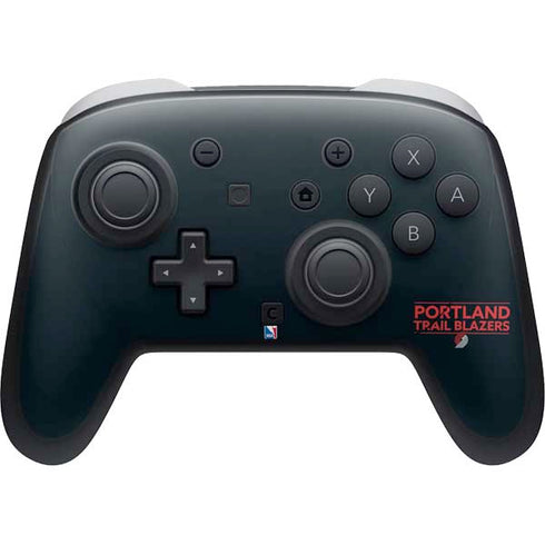 NBA Portland Trail Blazers Standard - Black Nintendo Switch 2 (2025) Pro Controller Skin
