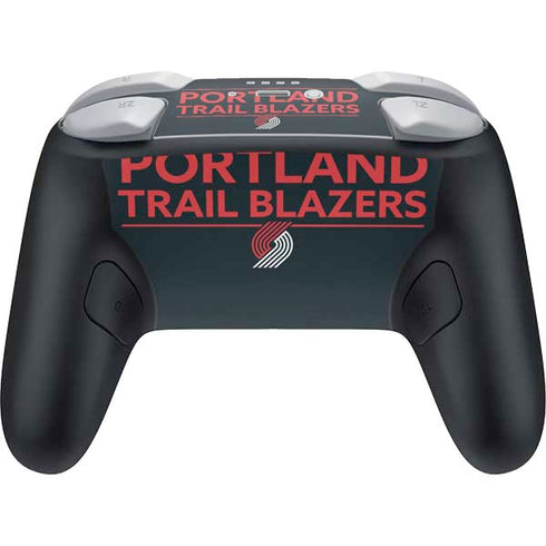 NBA Portland Trail Blazers Standard - Black Nintendo Switch 2 (2025) Pro Controller Skin