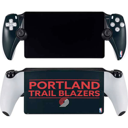 NBA Portland Trail Blazers Standard - Black PlayStation Portal Remote Player Skin