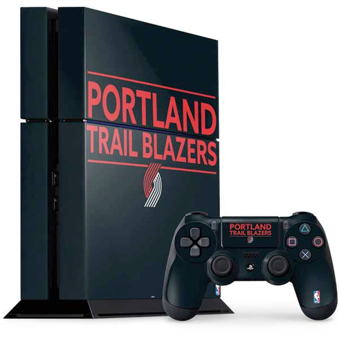 NBA Portland Trail Blazers Standard - Black PlayStation PS4 Skins