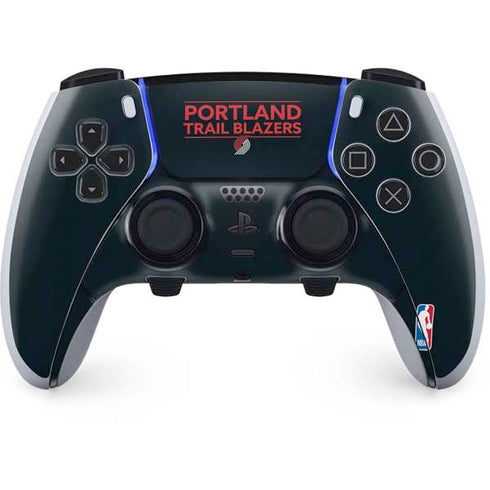 NBA Portland Trail Blazers Standard - Black PS5 DualSense Edge Pro Controller Skin