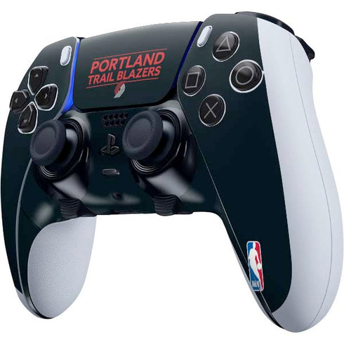 NBA Portland Trail Blazers Standard - Black PS5 DualSense Edge Pro Controller Skin