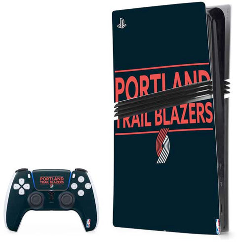NBA Portland Trail Blazers Standard - Black PS5 Pro Bundle Skin