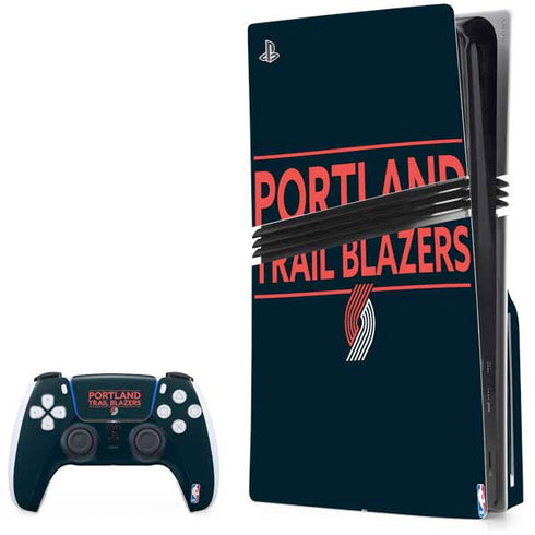 NBA Portland Trail Blazers Standard - Black PlayStation PS5 Skins
