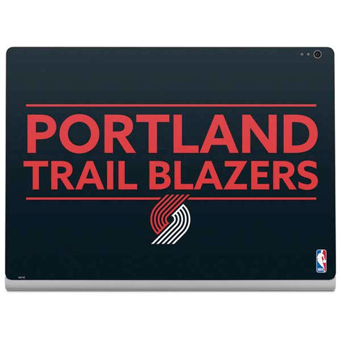 NBA Portland Trail Blazers Standard - Black Surface Book 2 15in Skin