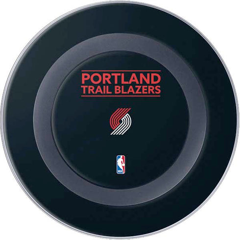 NBA Portland Trail Blazers Standard - Black Wireless Charger Skin