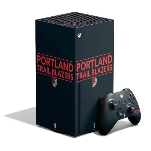 NBA Portland Trail Blazers Standard - Black XBox Series X Digital Edition Bundle Skin