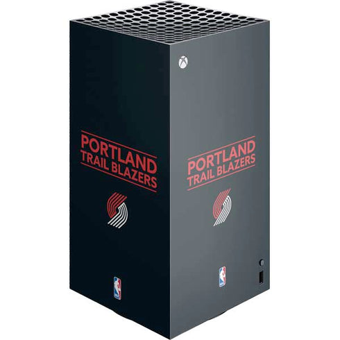NBA Portland Trail Blazers Standard - Black XBox Series X Digital Edition Console Skin