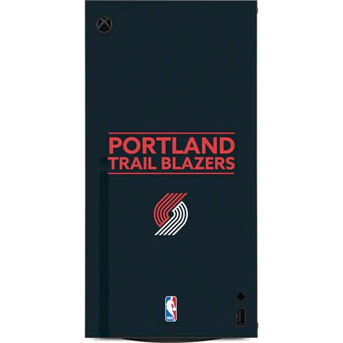 NBA Portland Trail Blazers Standard - Black XBox Series X Digital Edition Console Skin