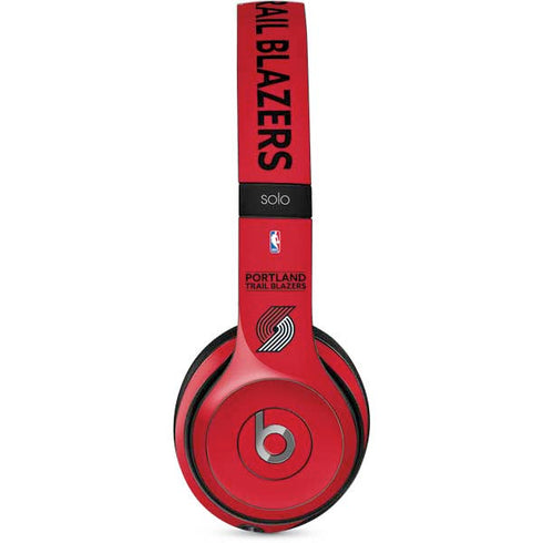 NBA Portland Trail Blazers Standard - Red Beats Solo 2 Wired Skin