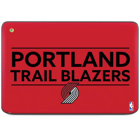 NBA Portland Trail Blazers Standard - Red HP Chromebook Skin