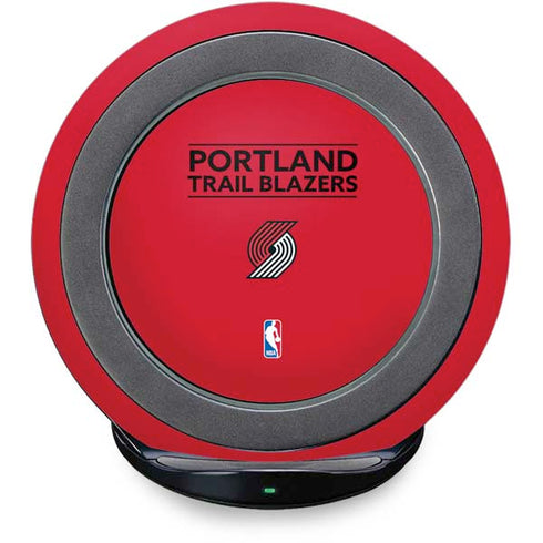 NBA Portland Trail Blazers Standard - Red Fast Charge Wireless Charging Stand Skin